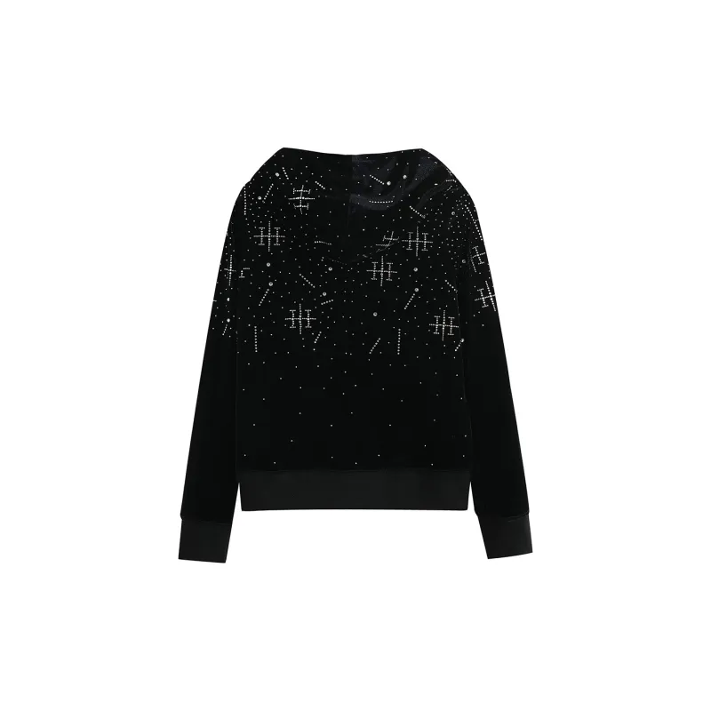 HARDY HARDY Velvet feel Coat Women's Black-1