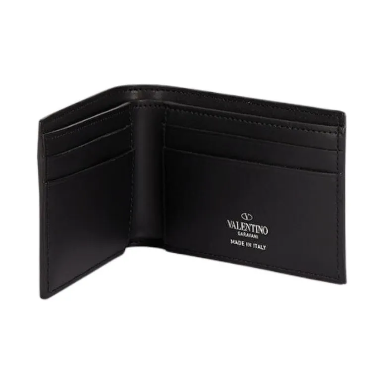 Valentino Leather Wallet Men's Black-3