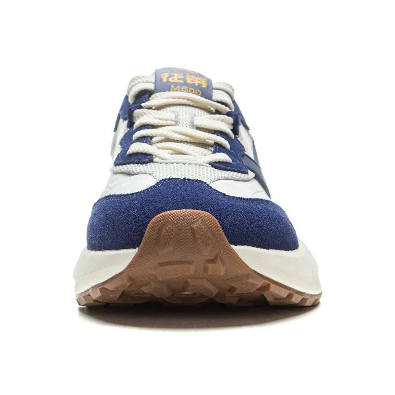 LiNing Cushioning Anti-Slip And Wear-Resistant Support Low-Top Casual Shoes Men's Gray Blue-4