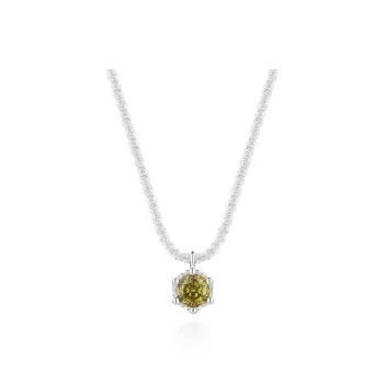 R Z Y S925 Silver Necklaces Women's