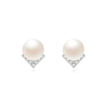 ZSY S925 Pair Of Stud Earrings Women's Box, Girlfriend