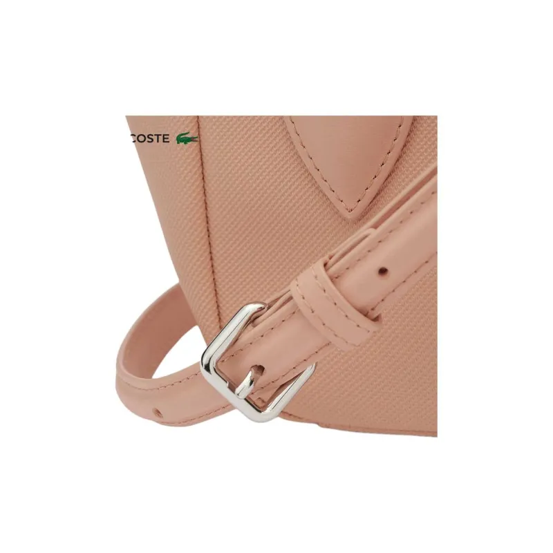 LACOSTE PVC Crossbody One Shoulder Handbags Small Size Women's Pink-3
