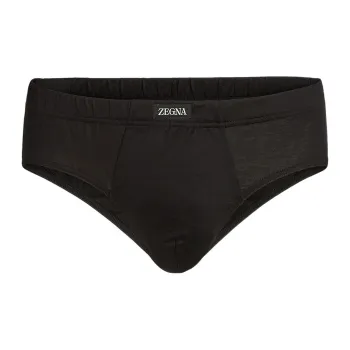 Ermenegildo Zegna Logo Tag Midi Briefs