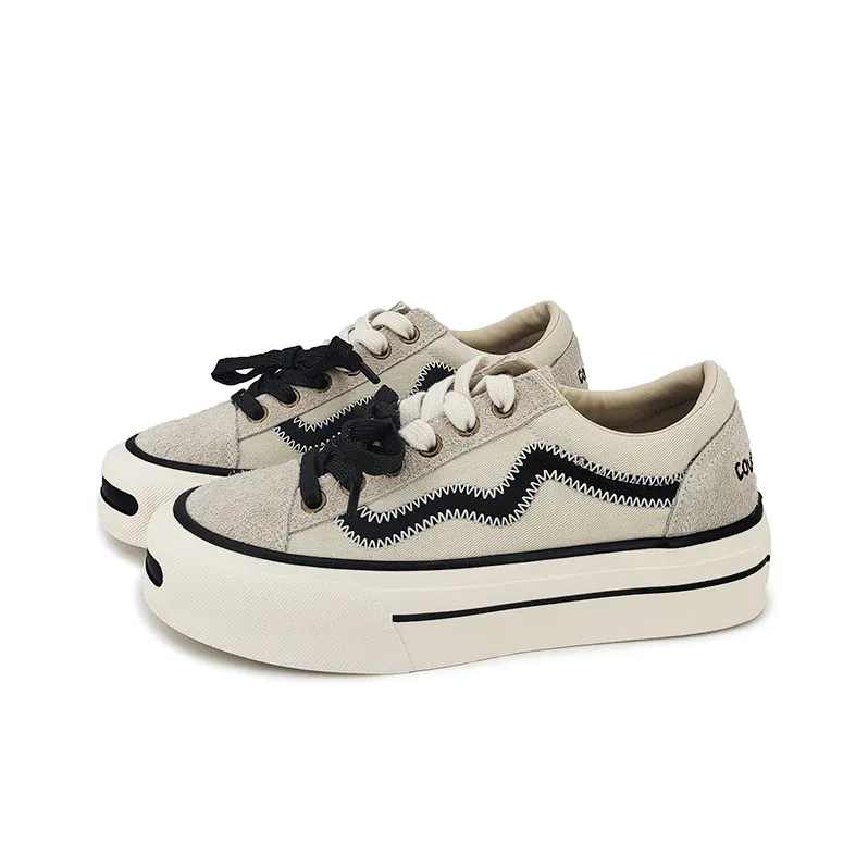 FZTZ Height Increasing Anti-Slip And Wear-Resistant Low-Top Skateboard Shoes Women's-12