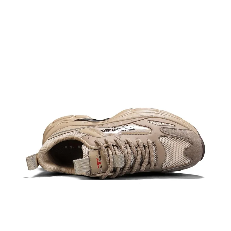 G.N.SHIJIA Anti-Slip Wear-Resistant Breathable Lightweight Height Increasing Low-Top Chunky Sneakers Men's-11