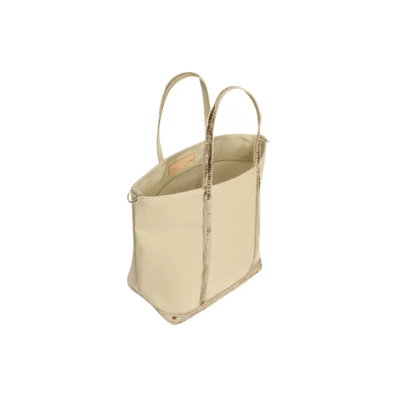 Vanessa Bruno Cotton Tote Bag, Shopping Bag, Shoulder Bag, Handbag Mini Women's Yellow-2