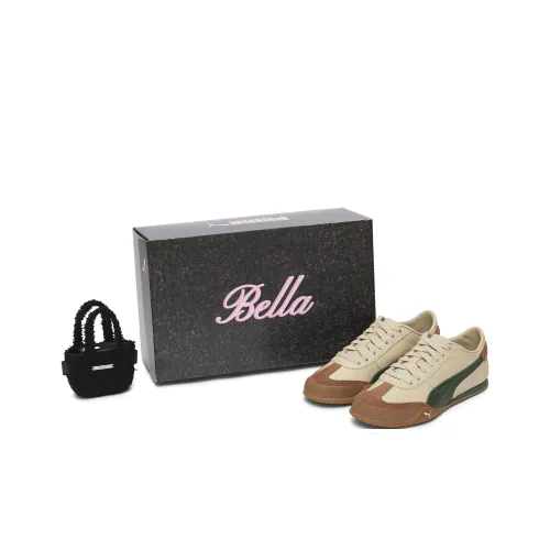 PUMA Bella Anti Slip Wear Resistant Low Top Casual Shoes Unisex Brown Green
