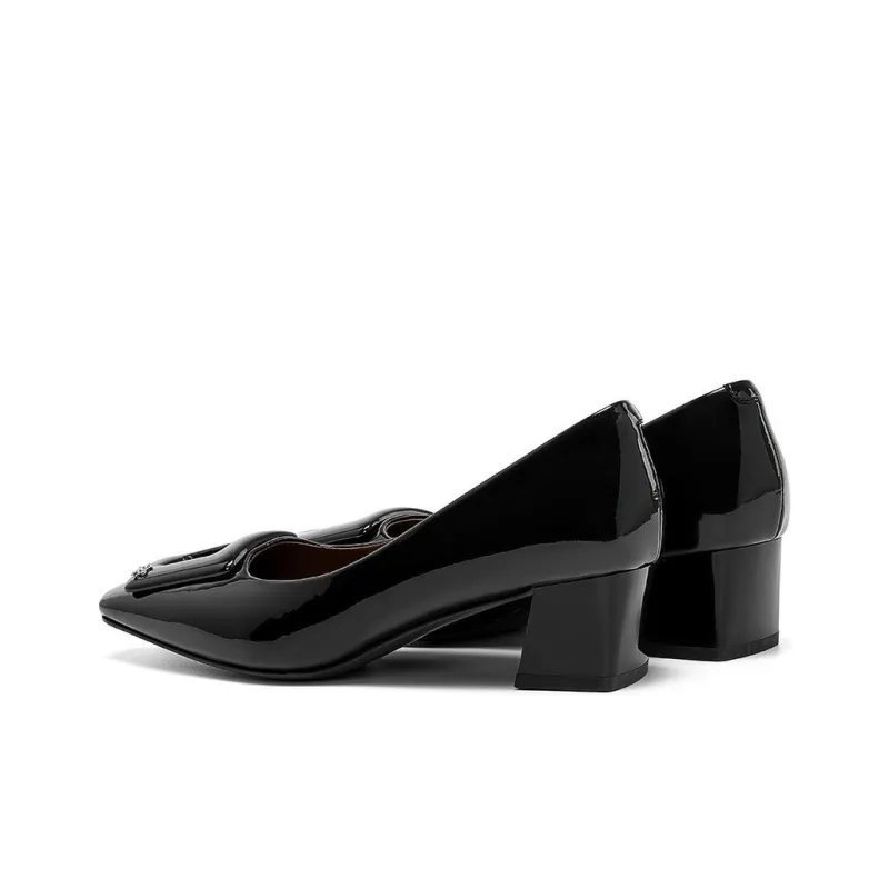 ELLE Chunky Heel High Heels 4.5cm Women's-4