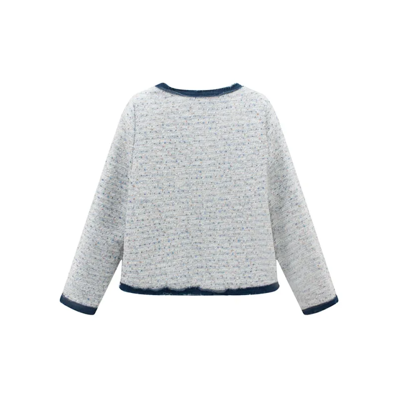 Qiuerle Jackets Coats Women's Light Blue-1