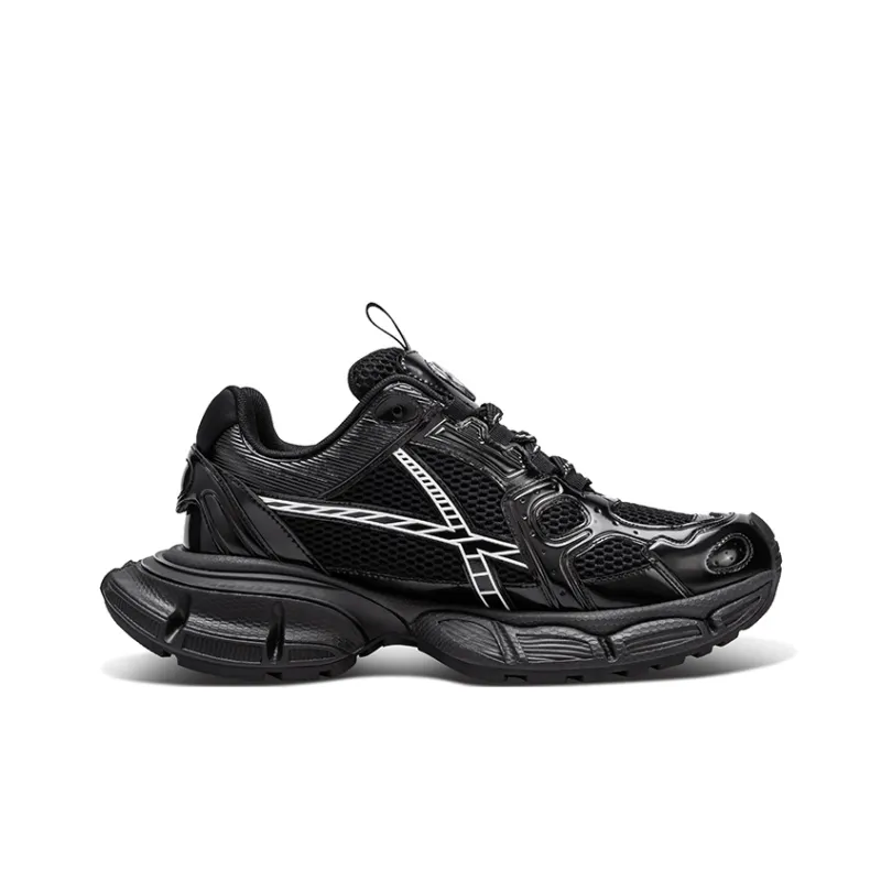 HART DAVIS X103 Series Chunky Sneakers Unisex Low Top Black-1