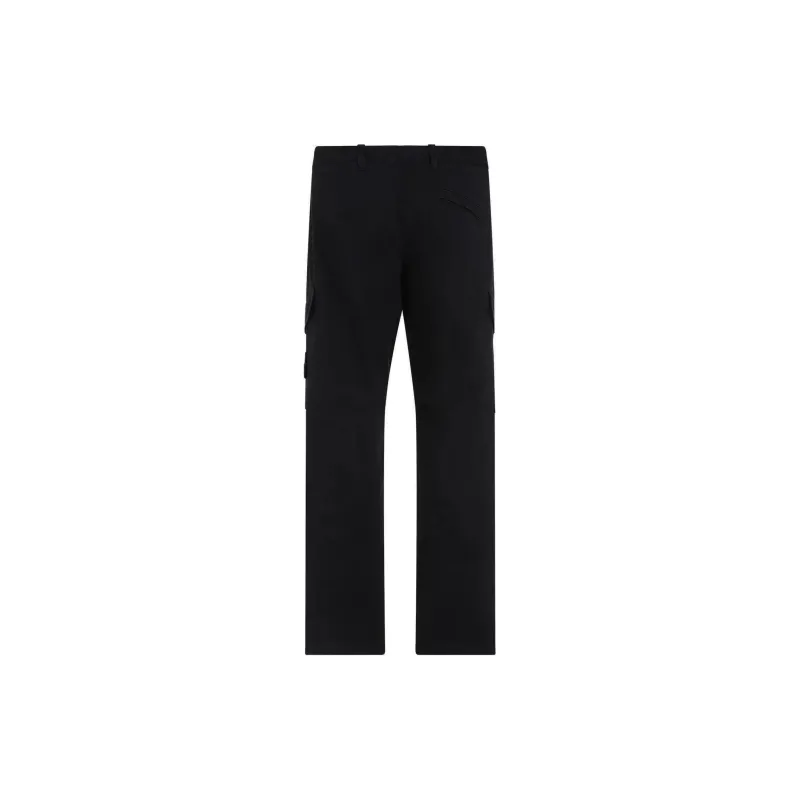 STONE ISLAND Logo Patch Regular Fit Cargo Pants-1