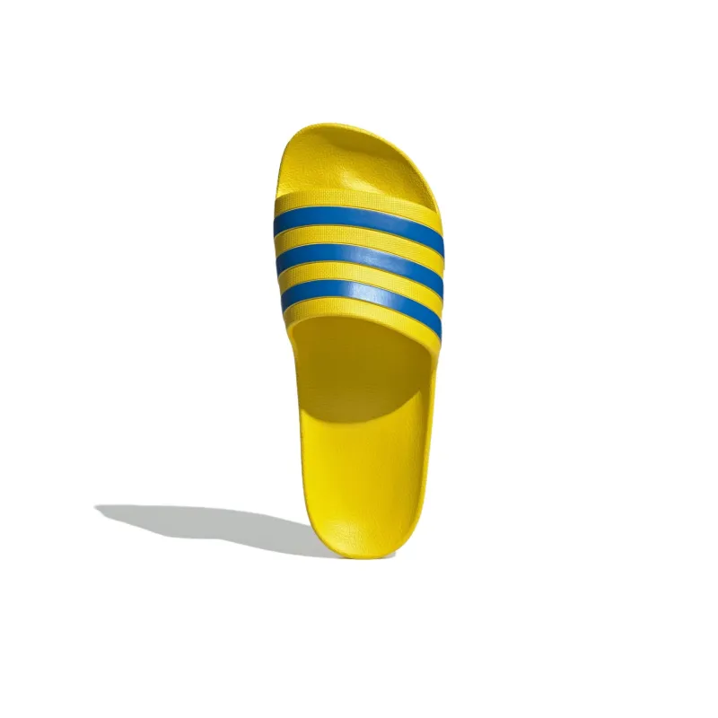 Adidas Adilette Aqua Slides Yellow Bright Royal-2