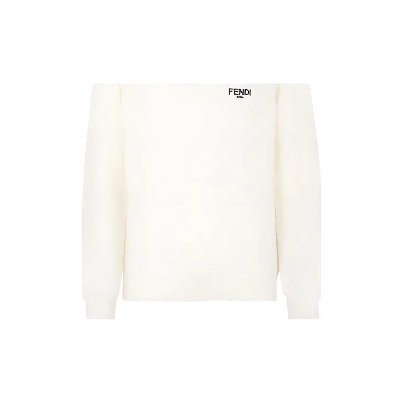 FENDI Sweaters Men White-4