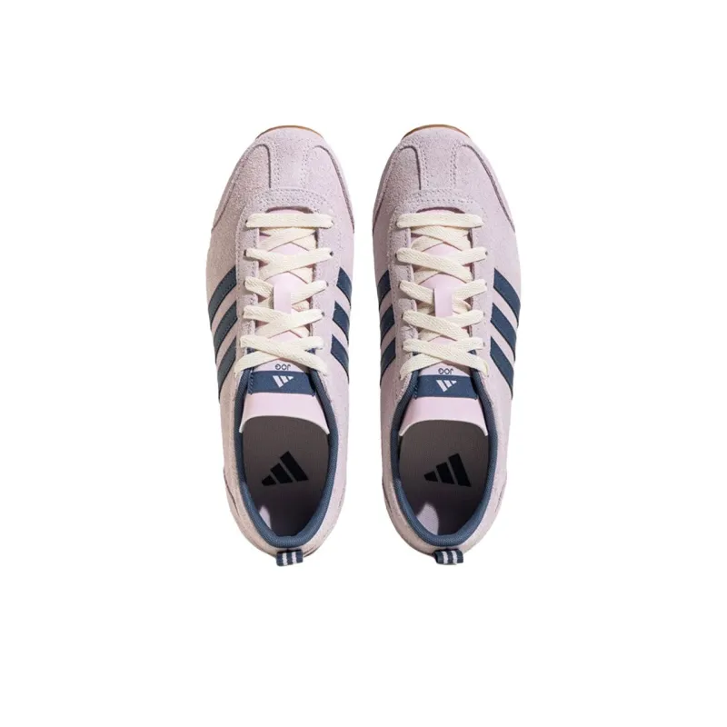 Adidas VS JOG 2.0 Anti Slip Wear Resistant Low Top Casual Shoes Unisex Pink Blue-2