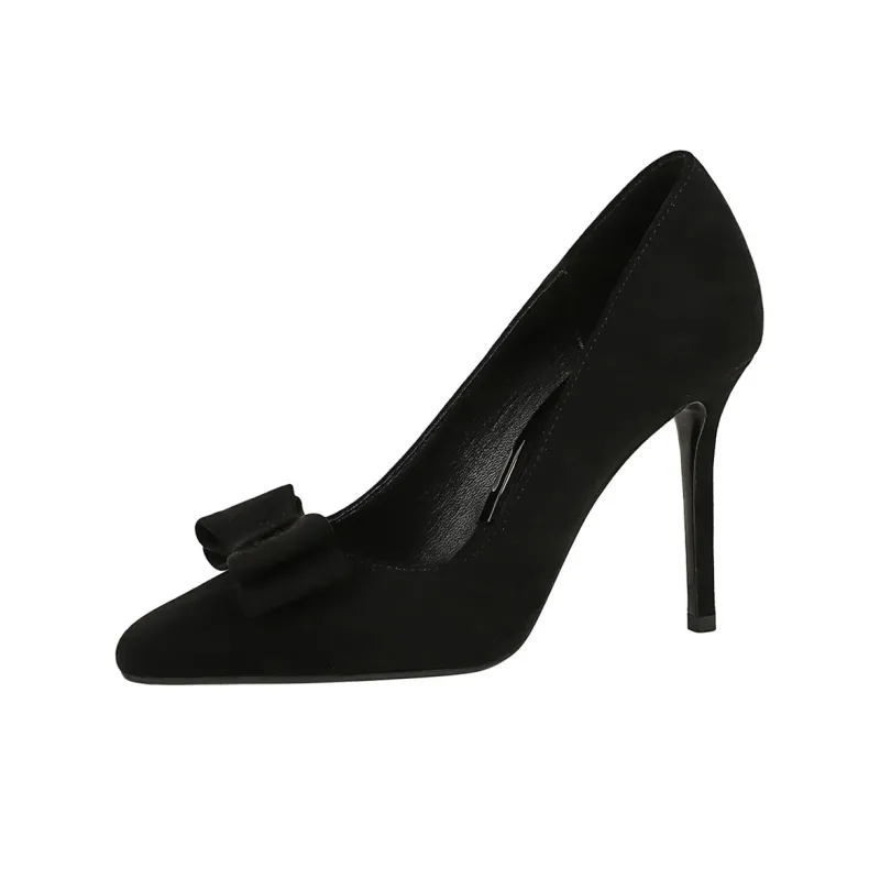 Bamiti As If Treading On Level Ground Slim Heel High Heels 10CM Women's-0
