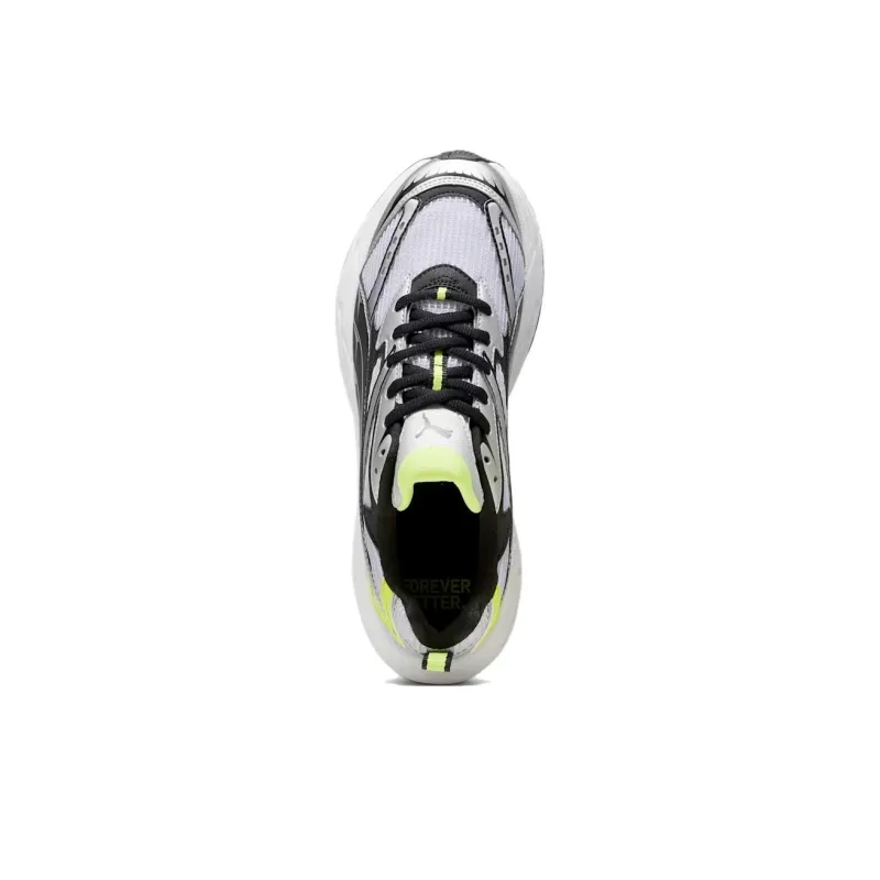 PUMA Morphic Cushioning Anti Slip And Wear Resistant Low Top Running Shoes Men's White Silver-3