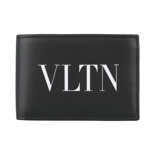 Valentino Leather Wallet Men's Black