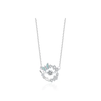 CHINA GOLD Topaz S925 Silver Necklaces Women's