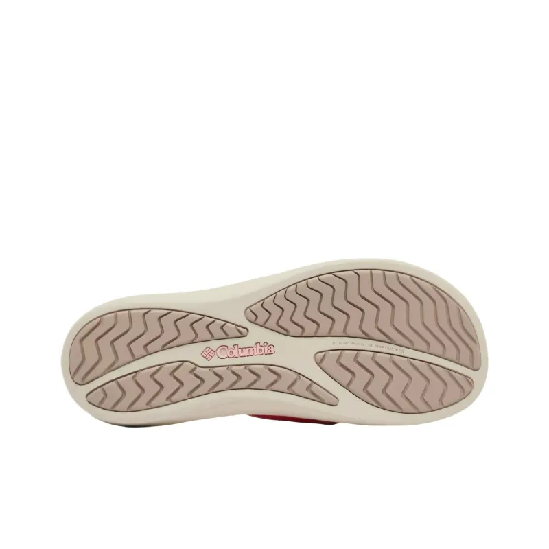 Columbia Kea Slip-Resistant Flip Flops Women's Rose Red-2
