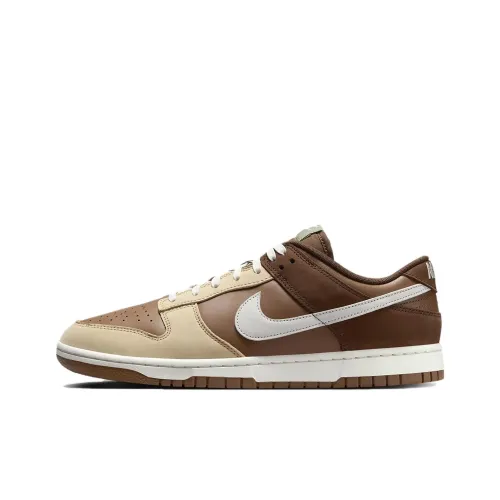 Nike Dunk Anti Slip Wear Resistant Low Top Skateboard Shoes Unisex Brown