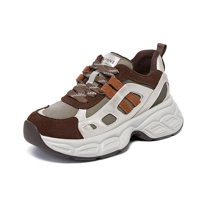 DAPHNE Durable Breathable Low-Top Chunky Sneakers Women's-1