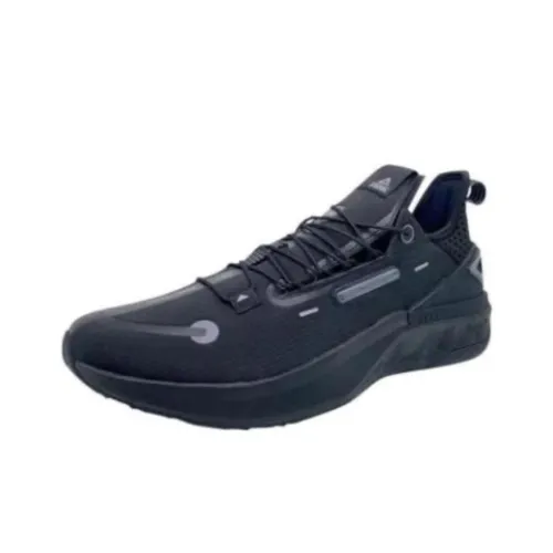 PEAK State Pole 4.0 Cushioning Wear Resistant Low Top Running Shoes Unisex All Black