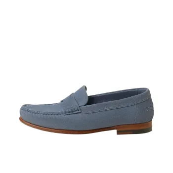 HERMES Kennedy Loafers Women's Blue