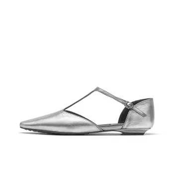 SHOESZOOO Casual Single Shoes Women's Gilded Secret Silver
