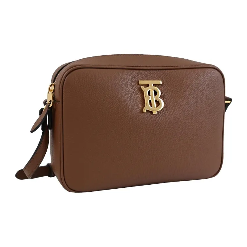 Burberry Leather Shoulder Bag Crossbody Bag Women's Tan-1