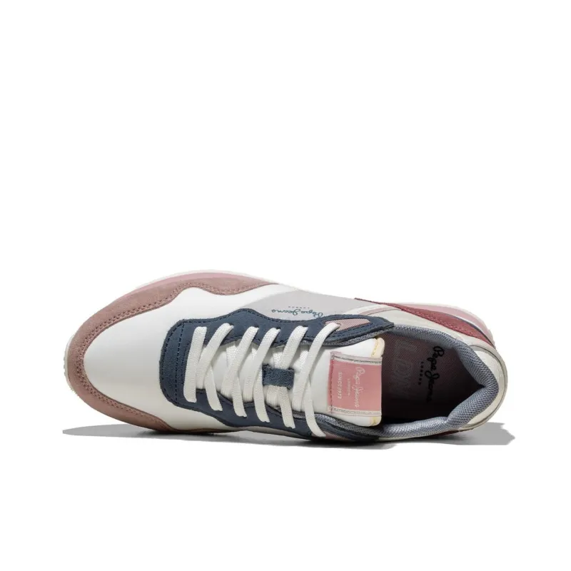 Pepe Jeans Abrasion-Resistant Low-Top Casual Shoes Women's Pink Gray Blue-3