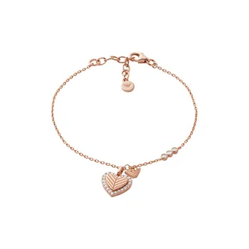 EMPORIO ARMANI 925 Sterling Silver Bracelets Women's Rose Gold