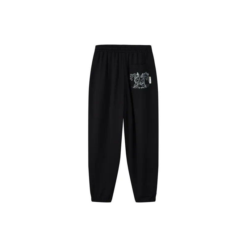 FUN X Garfield SS24 Casual Pants Unisex Black-1