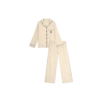 Victoria's Secret Pajama Set Women's Beige