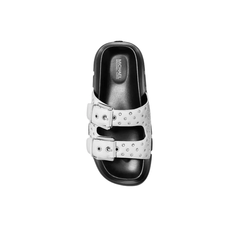 MICHAEL KORS Colby Slide Slippers Women's White-3