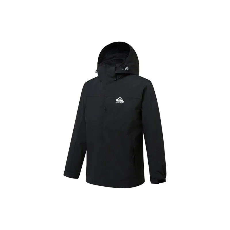 Quiksilver Hiking Water-Resistant Windproof And Rainproof Windbreaker Jacket Unisex-1