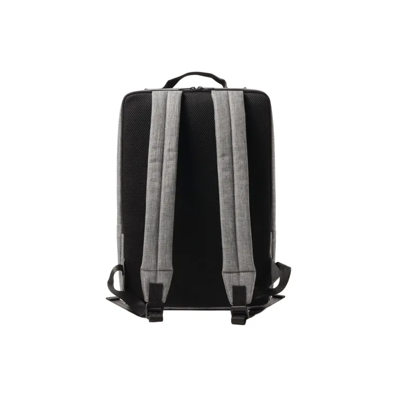 Beams Heart Polyester Backpack Men's Charcoal Gray & Black-2