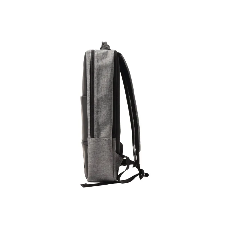 Beams Heart Polyester Backpack Men's Charcoal Gray & Black-1