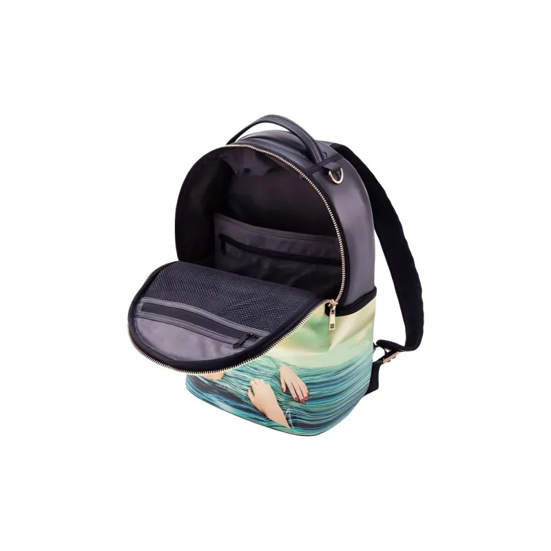 SELETTI PVC With PU And Polyester Backpack Unisex Daughter Of The Sea-4