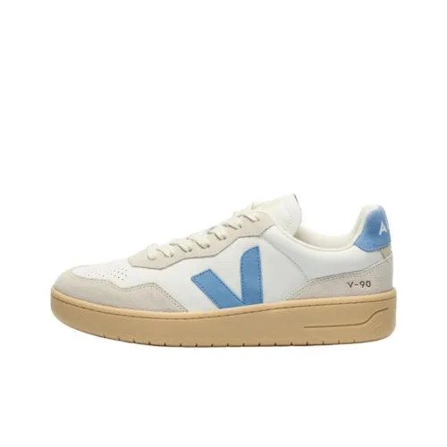 VEJA V 90 Low Top Skateboard Shoes Unisex White