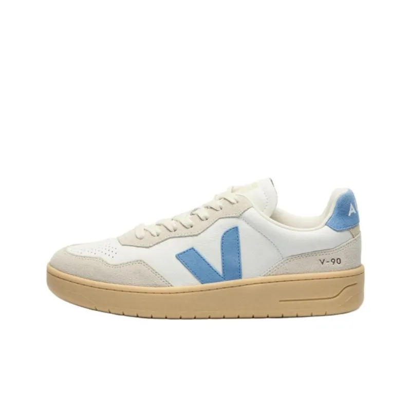 VEJA V 90 Low Top Skateboard Shoes Unisex White-0
