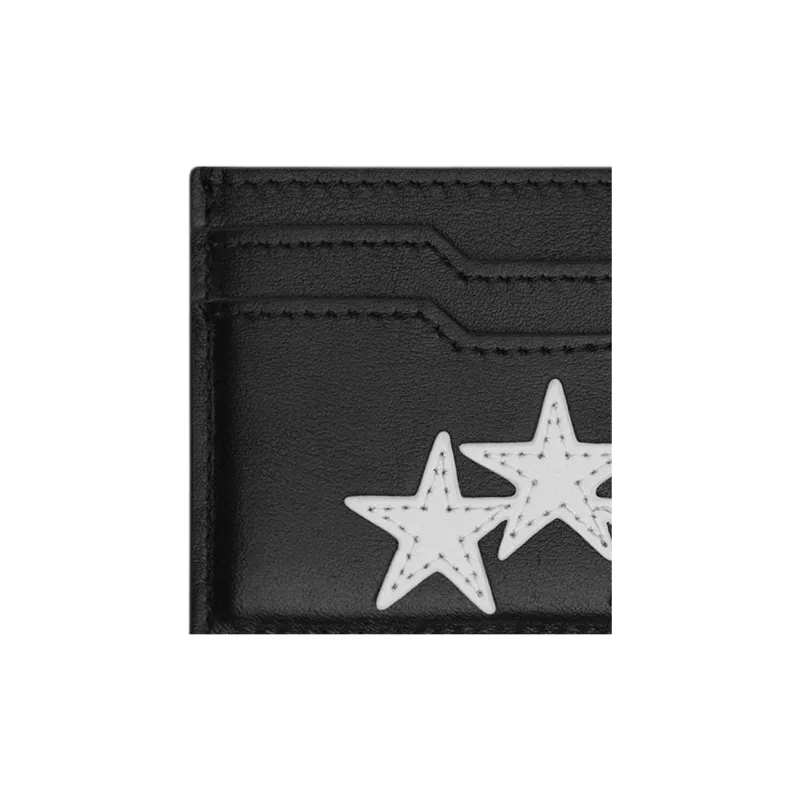 AMIRI Leather Card Holder Unisex Black-4