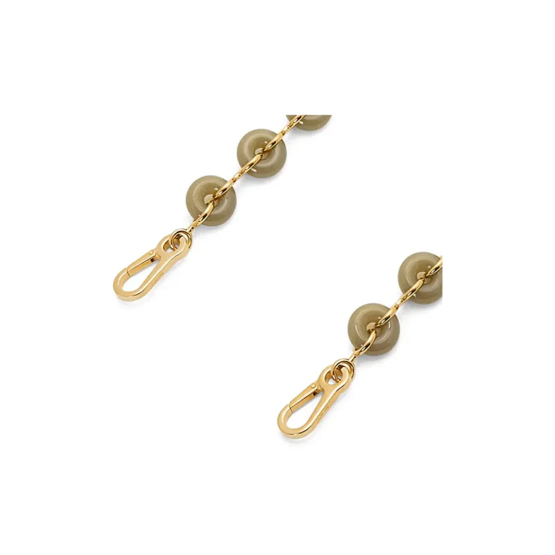 LOEWE Resin Chain Bag Strap Women's Clay Green-2