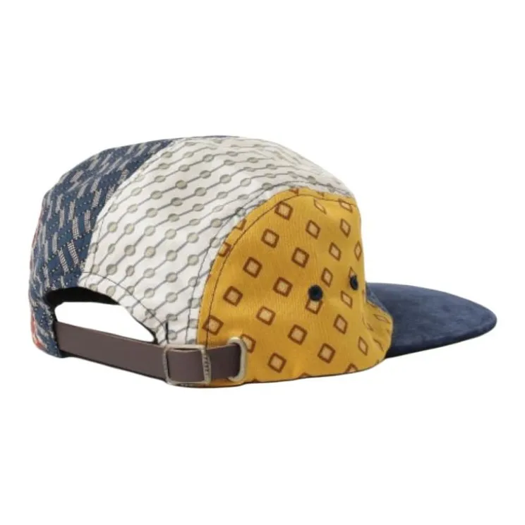 Beams Cotton, Pigskin Leather, Cow Leather Baseball Caps Men's Marine Blue-2