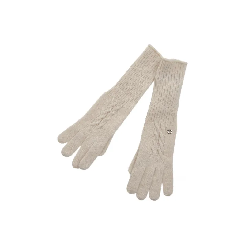 HELEN KAMINSKI Cashmere Knit Gloves Women's Beige-0