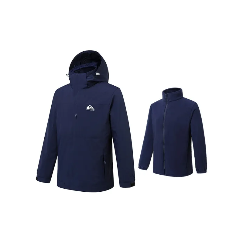 Quiksilver Hiking Water-Resistant Windproof And Rainproof Windbreaker Jacket Unisex-5