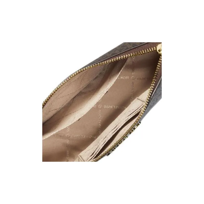 MICHAEL KORS Leather 3 in 1 Crossbody Bag, Shoulder Bag Women's Khaki & Brown-3