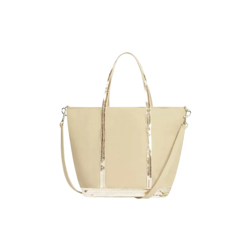 Vanessa Bruno Cotton Tote Bag, Shopping Bag, Shoulder Bag, Handbag Mini Women's Yellow-0