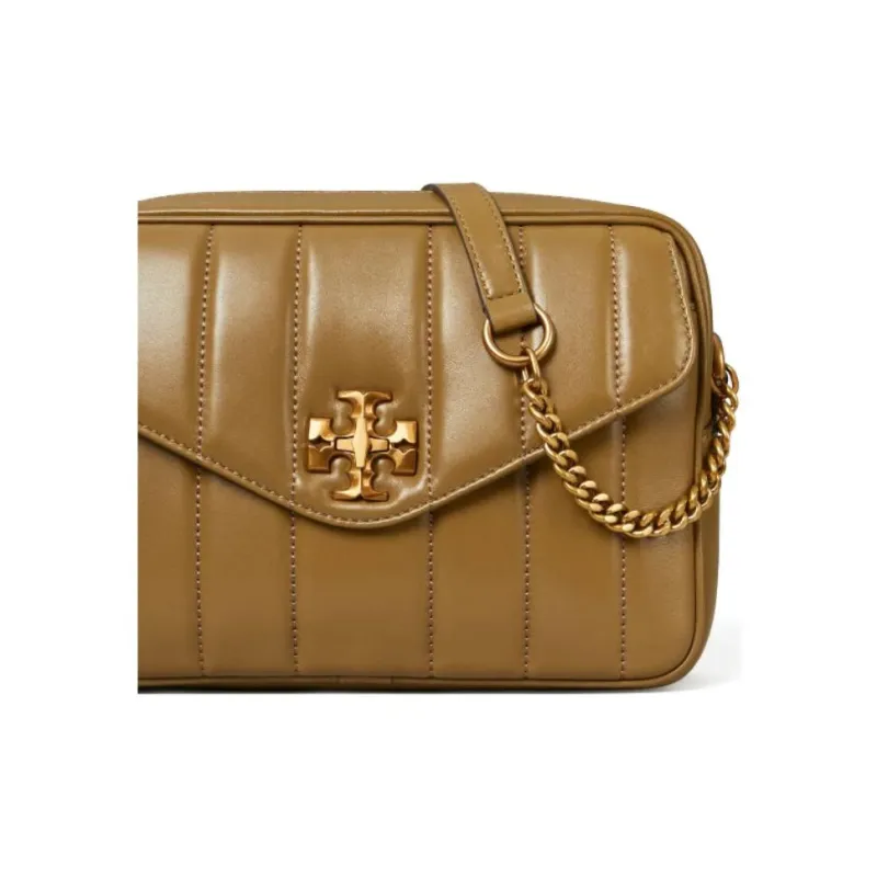 TORY BURCH Kira Lambskin Leather Shoulder Bag, Crossbody Bag Medium Size Women's Sesame-3