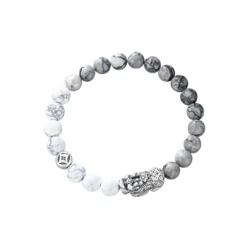 Regalrose Map Stone Bracelets Men's