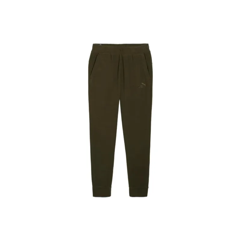 PUMA ESS ELEVATED Sweatpants WARMCELL Knitted Sports Pants Men's Dark Olive-0